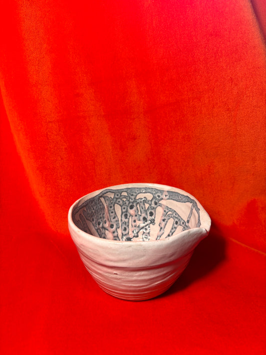 Matcha Bowl - Navy Tentacle