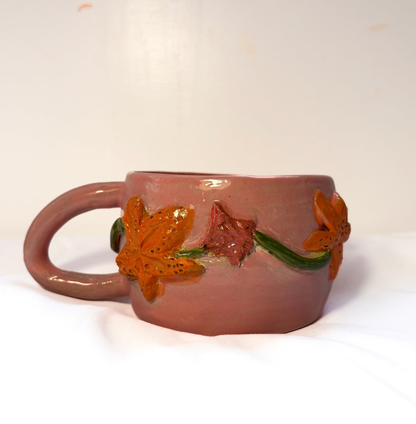 Baby Pink Flower Mug
