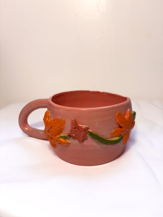 Baby Pink Flower Mug