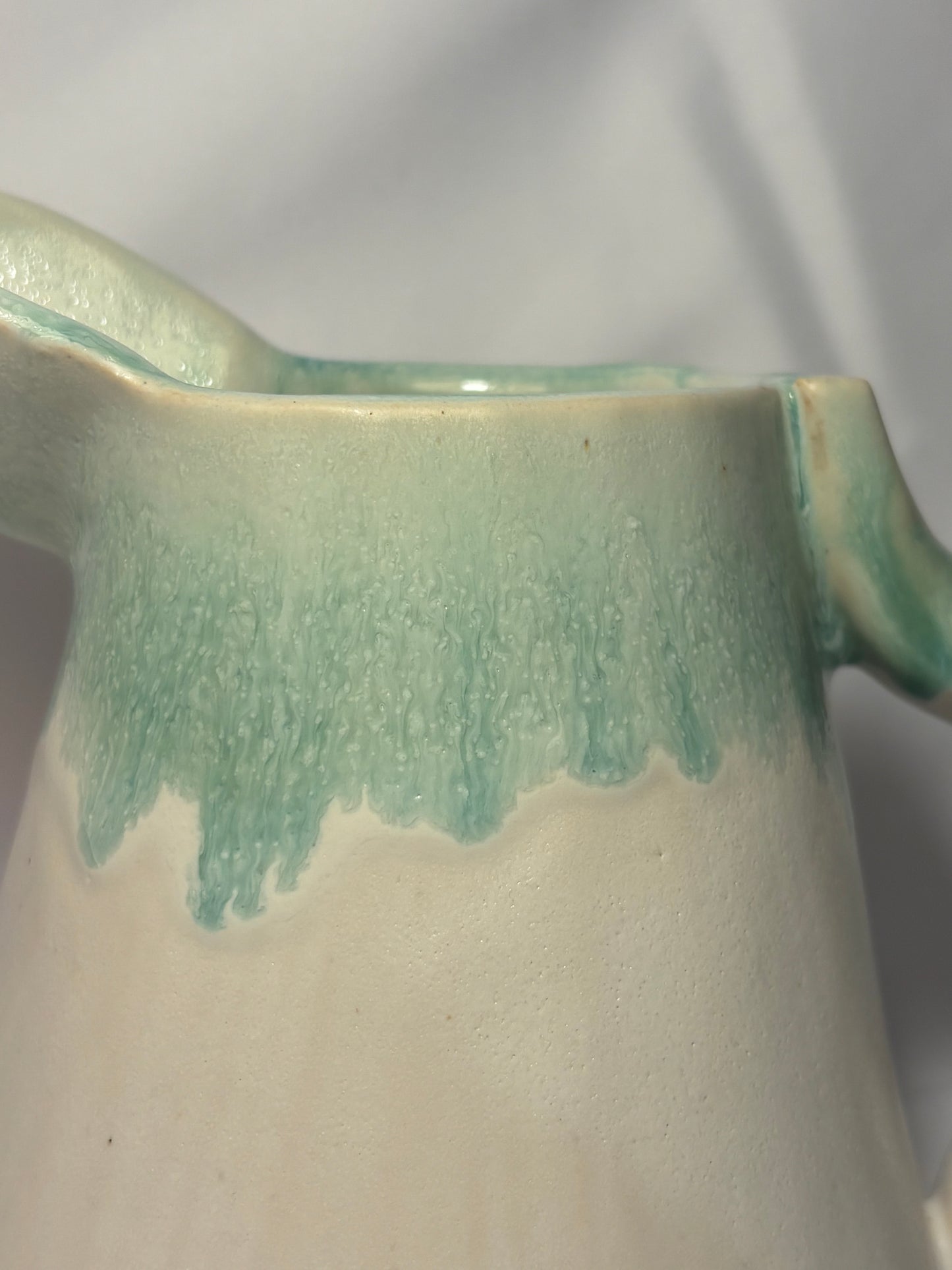 Drip Slab Jug - Turqouise