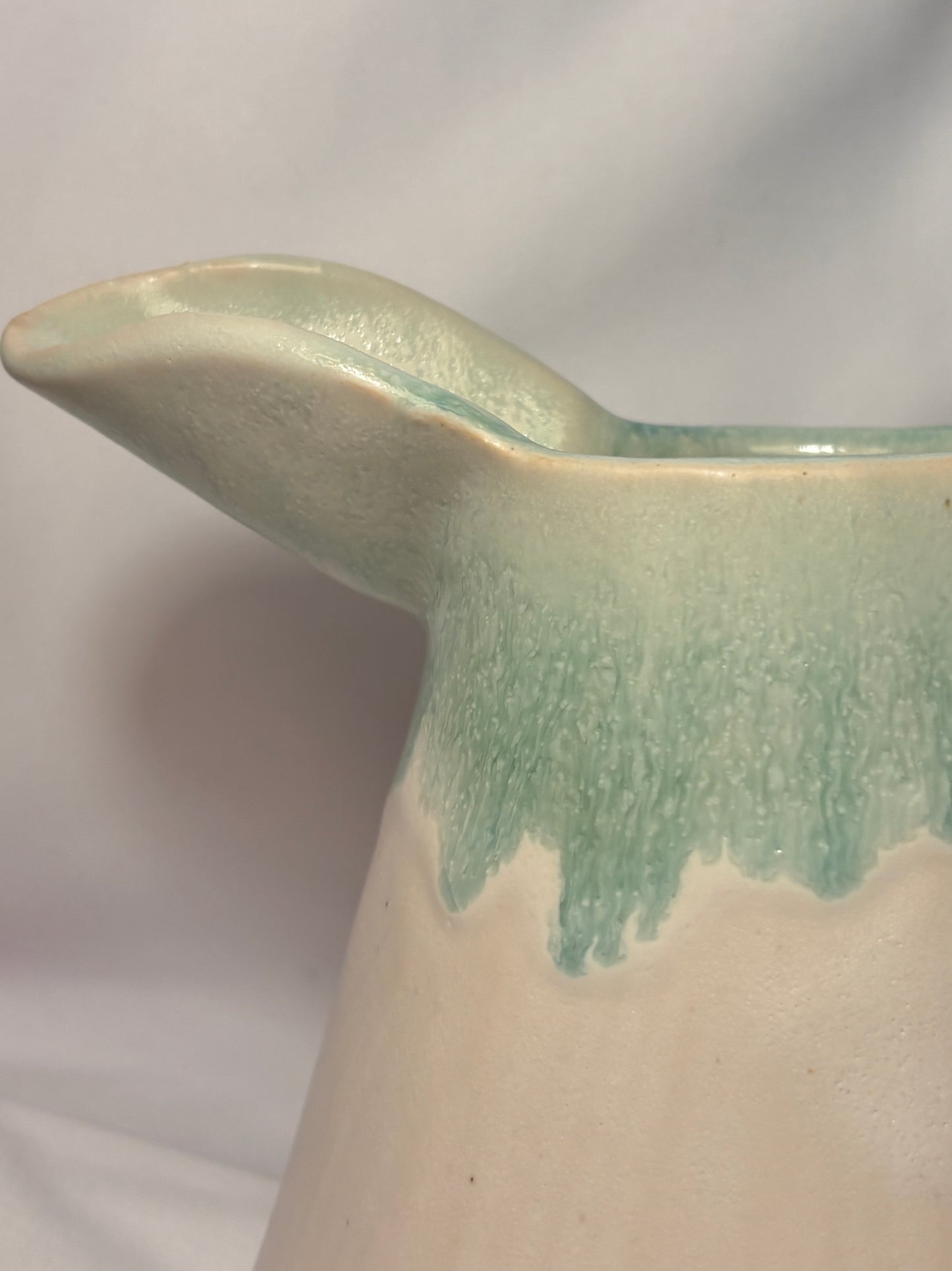 Drip Slab Jug - Turqouise
